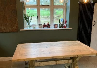 Reclaimed dining tables near Basingstoke, Rustic country farmhouse table,