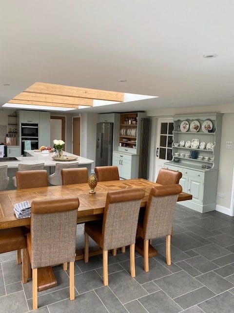 Oak Kitchen table and chairs restored, new oak kitchen, oak kitchen farmhouse table, kitchen dining table